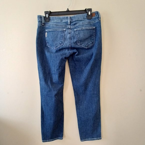 Paige Womens Sz 26 X 25 Jimmy Jimmy Skinny Crop Jeans Winslow - Picture 2 of 7
